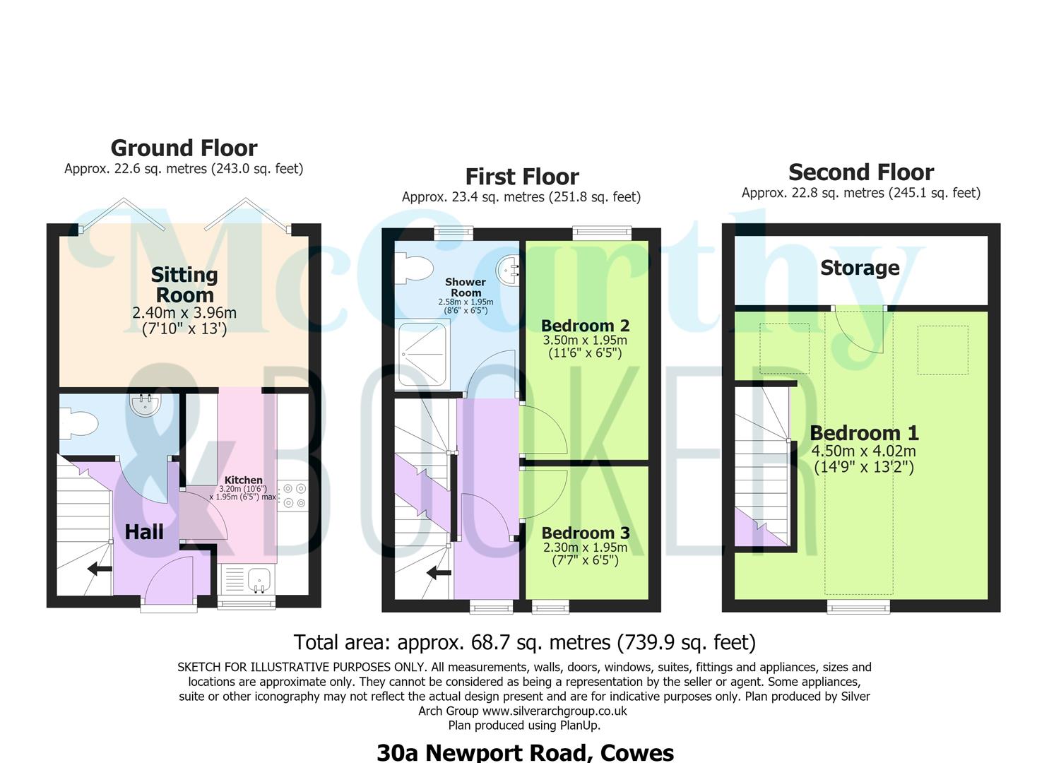 IMMACULATE TOWN HOUSE - Newport Road, Cowes floorplan